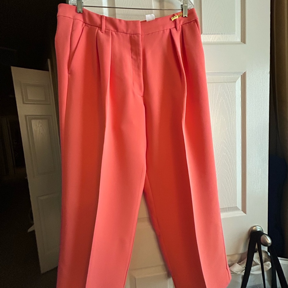 Banana Republic Coral Straight-Leg Trousers